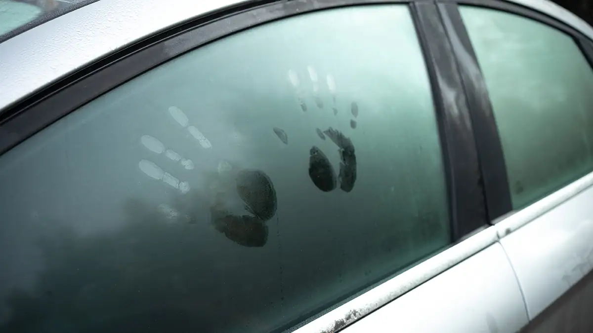 Beschlagene Autoscheiben können mit Katzenstreu verhindert werden 