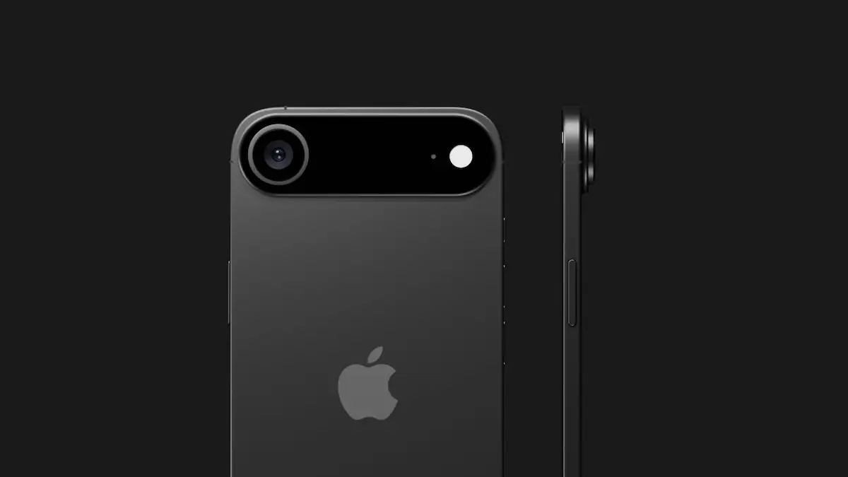 iPhone 17 Airin schwarz Render-Bild