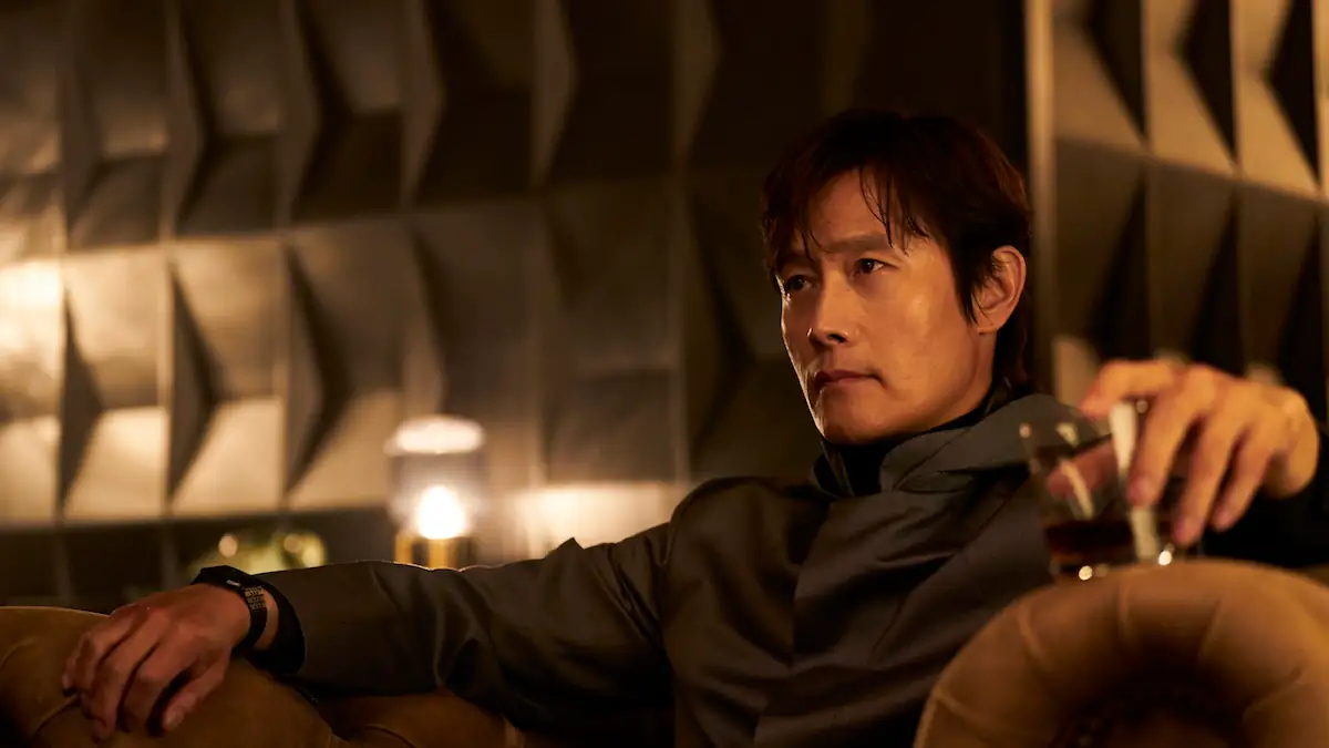 Squid Game S3 Lee Byung-hun as Frontman in Squid Game S3 Cr. No Ju-han/Netflix © 2025