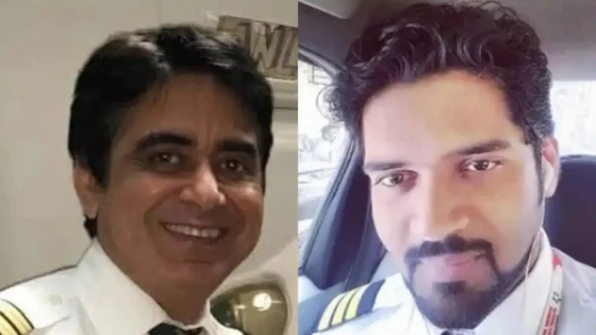 Flugzeug-Absturz Air India: Links der Pilot, rchts der Co-Pilot