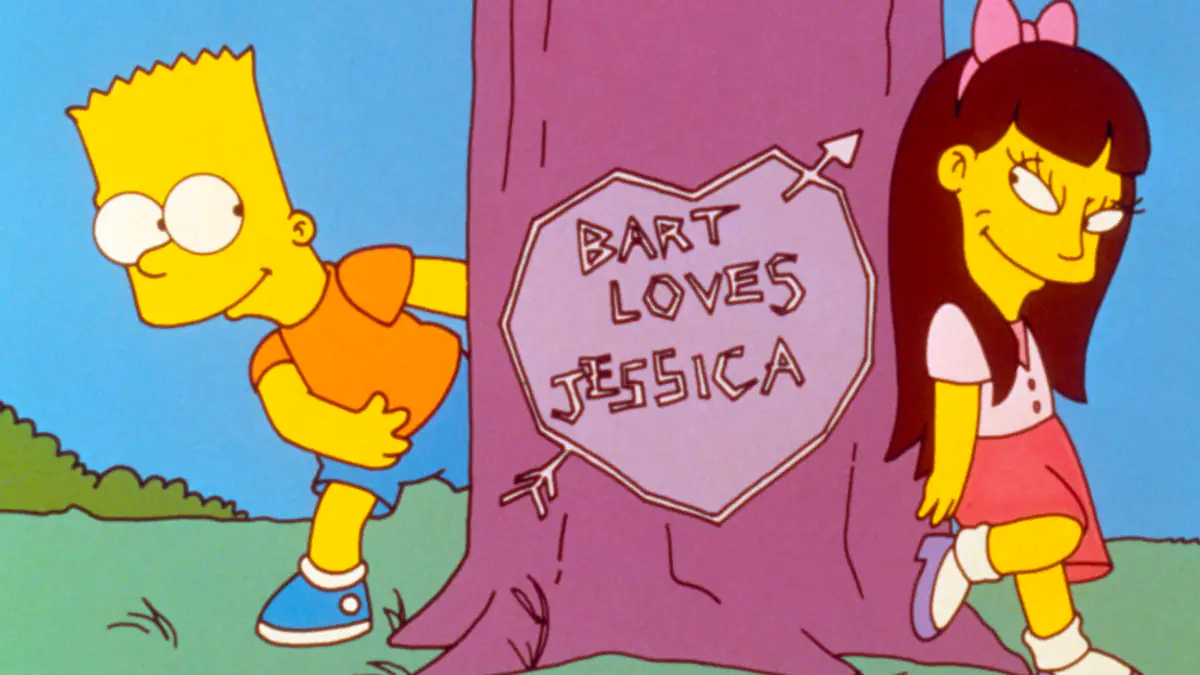 Bart und Jessica aus "Die Simpsons"