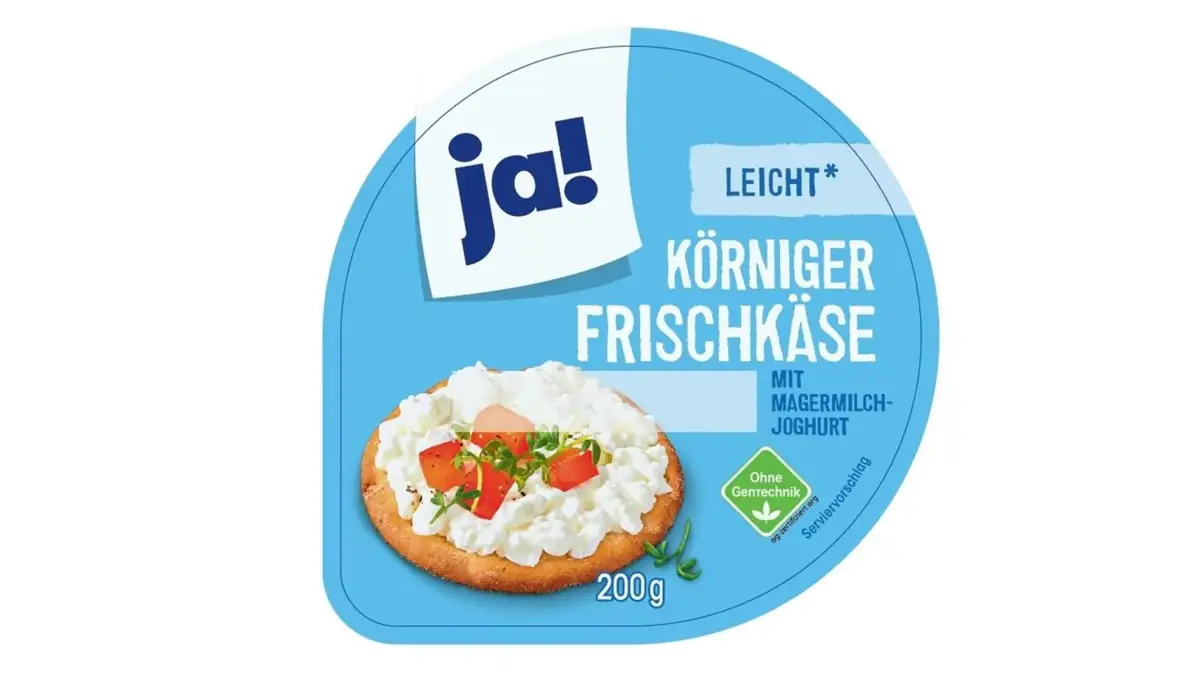 Rewe Rückruf: ja! Körniger Frischkäse