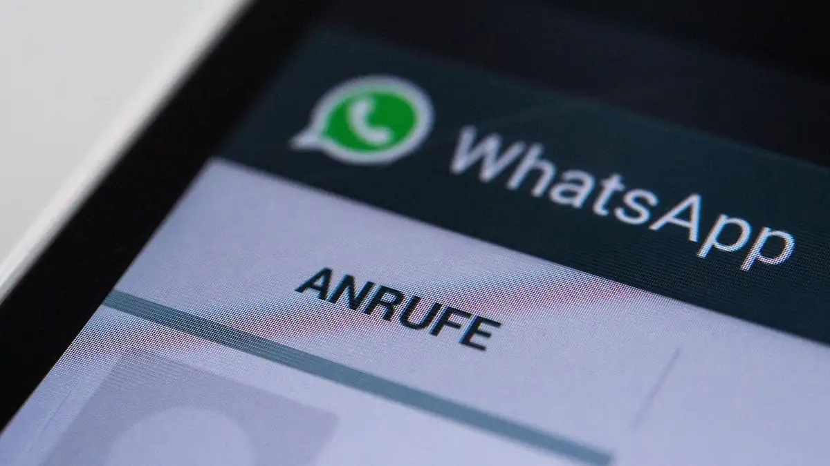 WhatsApp: Reiter für Anrufe geöffnet
