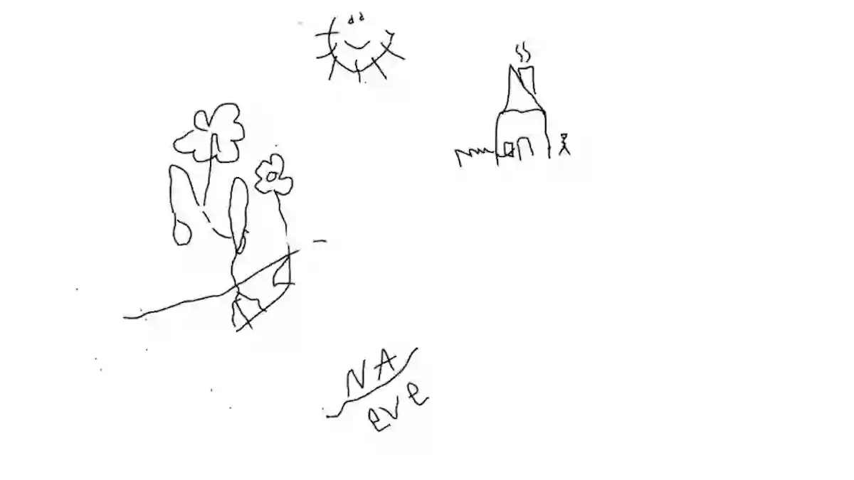 Bild, das Noland Arbaugh mit Neuralink-Implantat gemalt hat