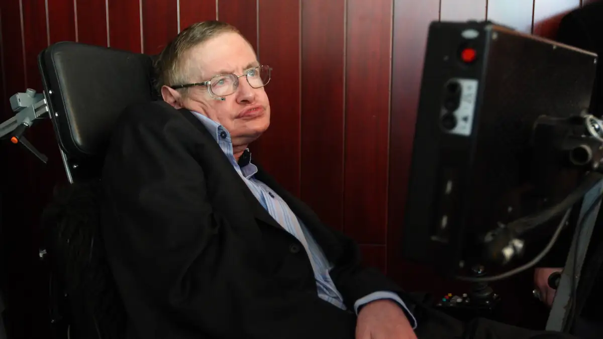 Physiker Stephen Hawking im Jahr 2010