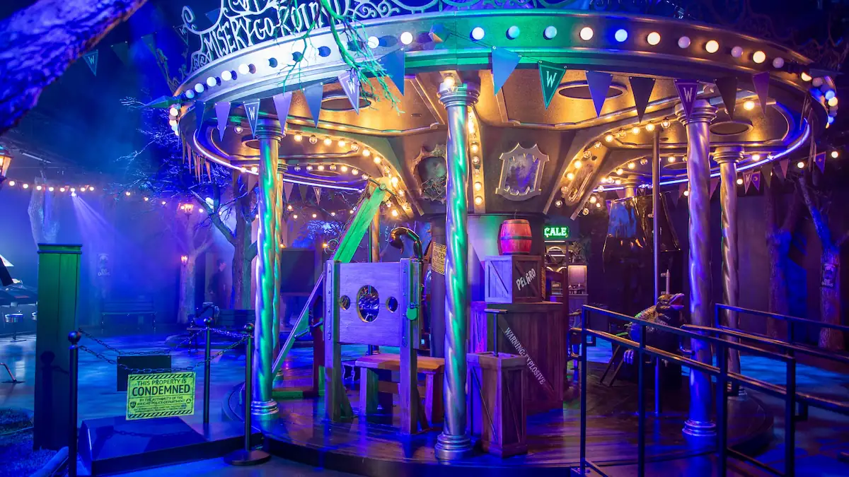 Karussell in der Erlebniswelt Netflix House