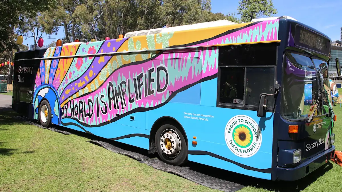 Der bunte Sensory Bus in Australien