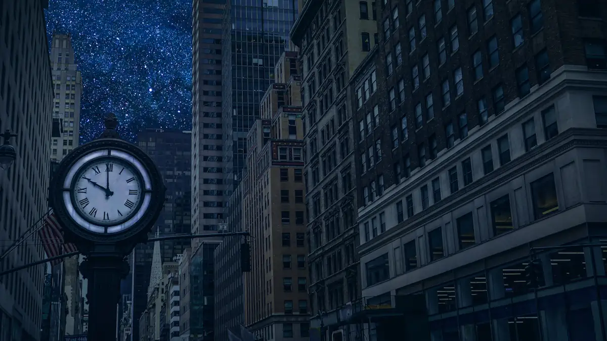 Stromausfall in Manhattan an der 5th Avenue