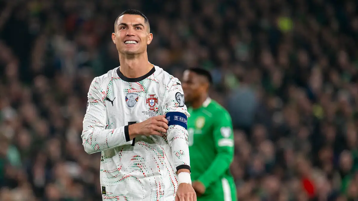 Foto von Cristiano Ronaldo bei einem Fußballspiel 2025