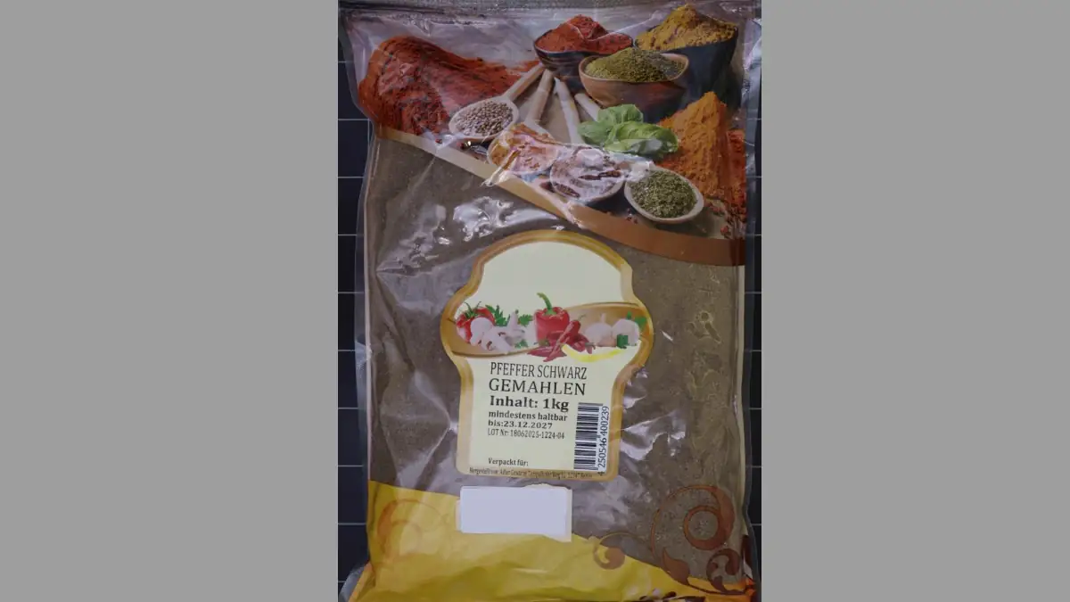 Pfeffer-Tüte der Adler Gewürze GmbH