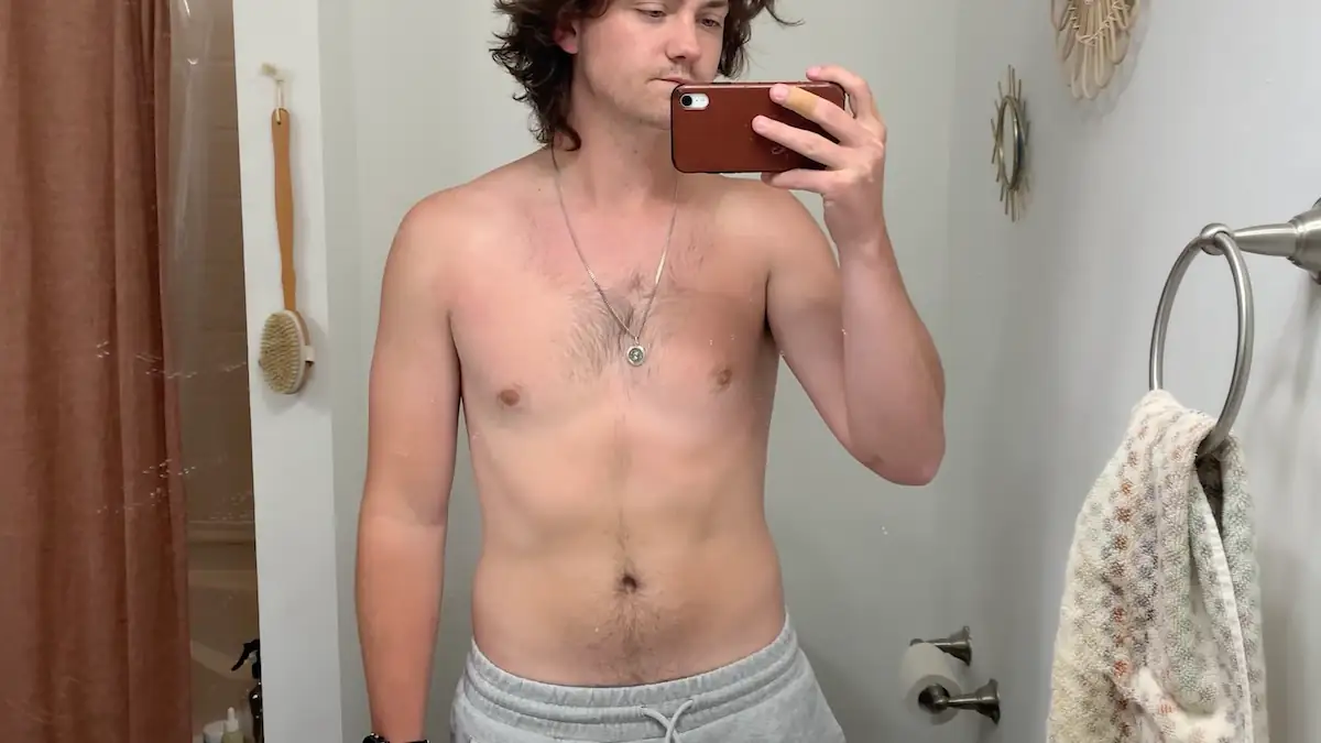 Quinton Heck: Spiegel-Selfie nach 7 Tagen Wasserfasten
