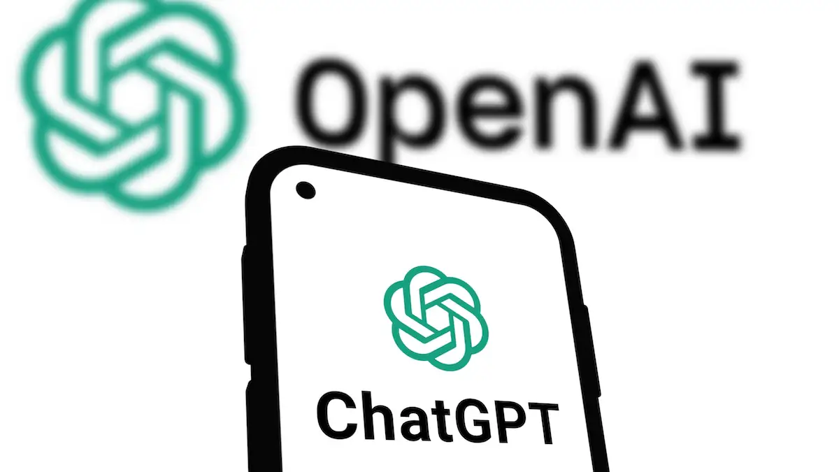 ChatGPT über USA der Zukunft: Logo und Schriftzug des Schriftbots