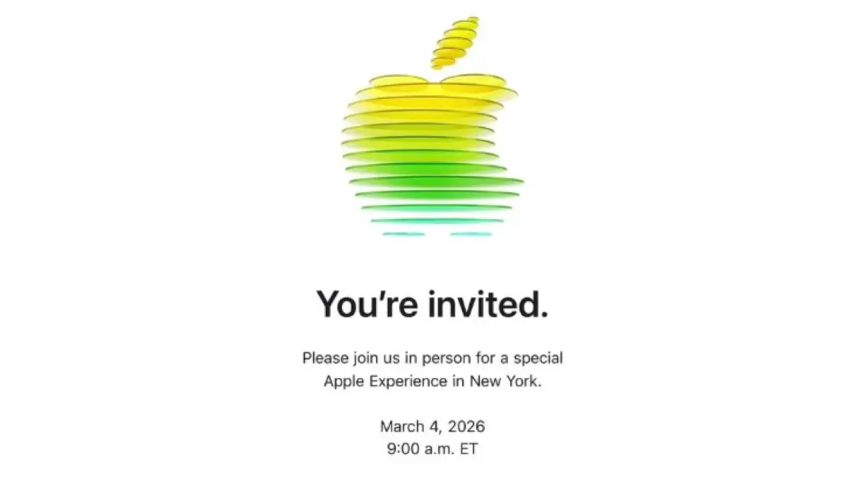Screenshot der Einladung zur „Special Apple Experience“ am 4. März