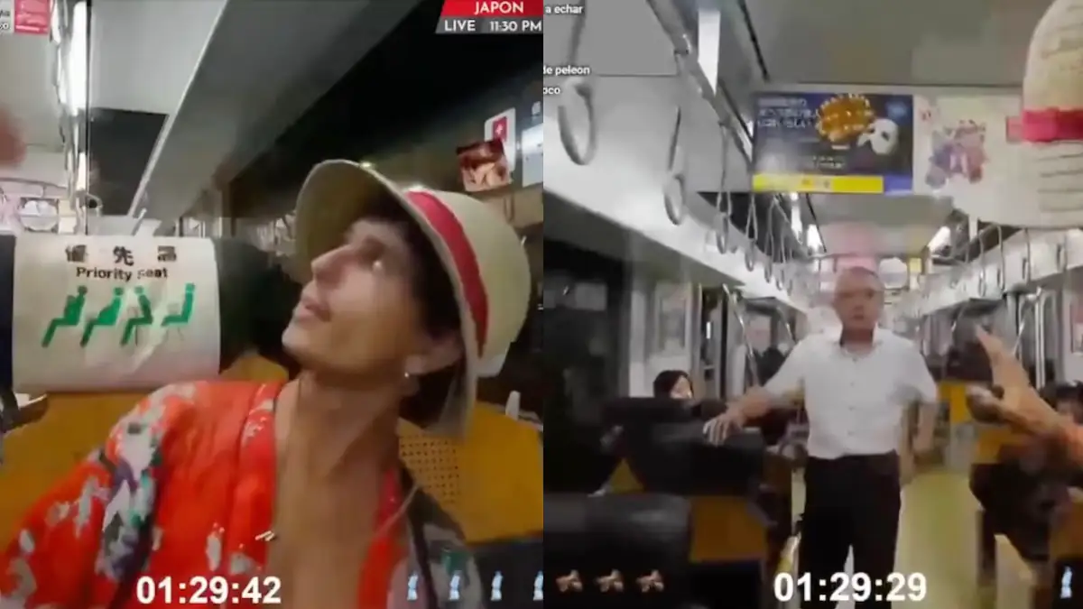 Streamer hat bei Livestream in japanischer Bahn Streit mit einem Mann