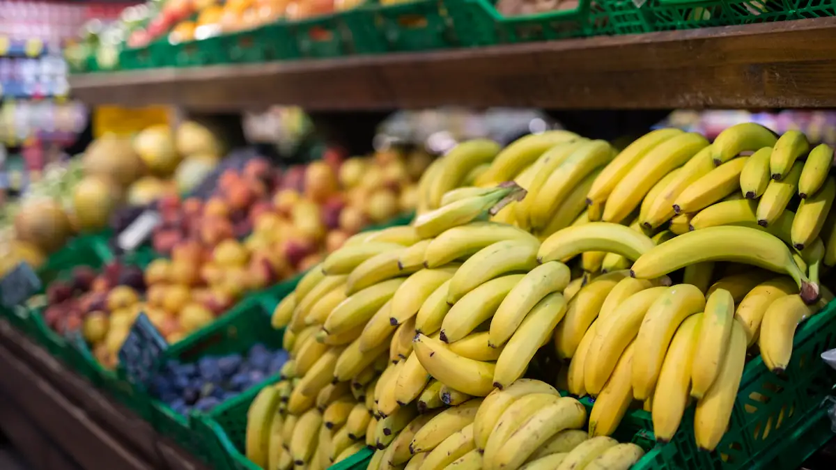 Bananen im Supermarkt