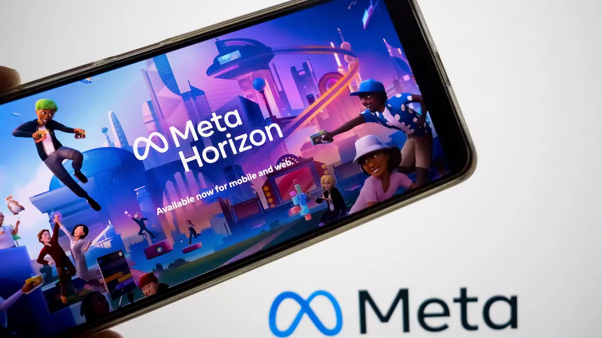 Meta Horizon Worlds auf einem Smartphone