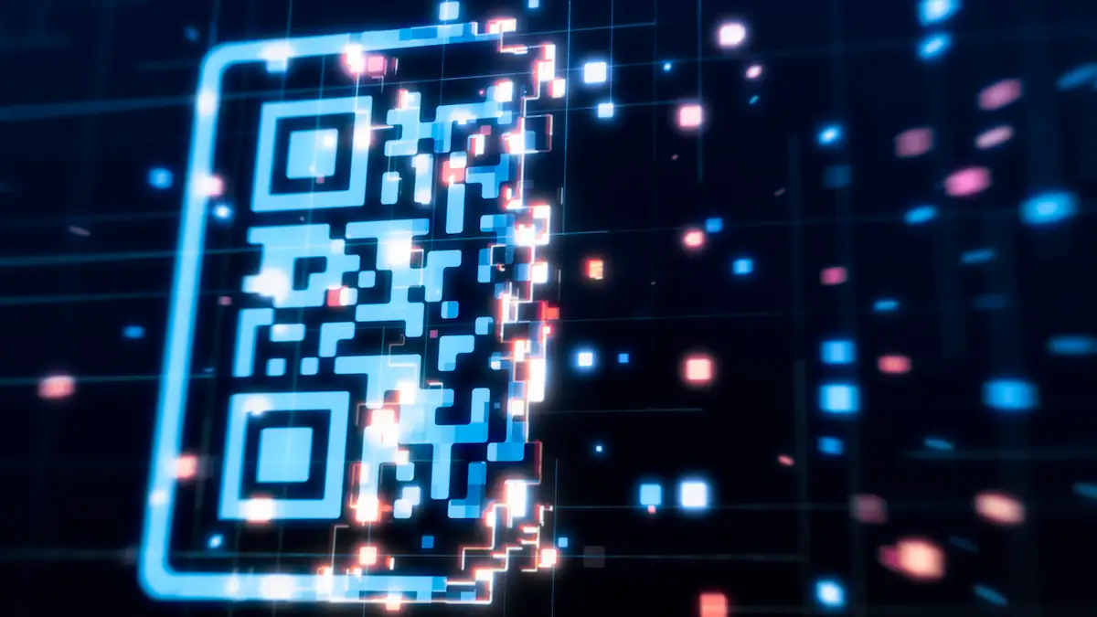 Digitale Illustration eines QR-Codes