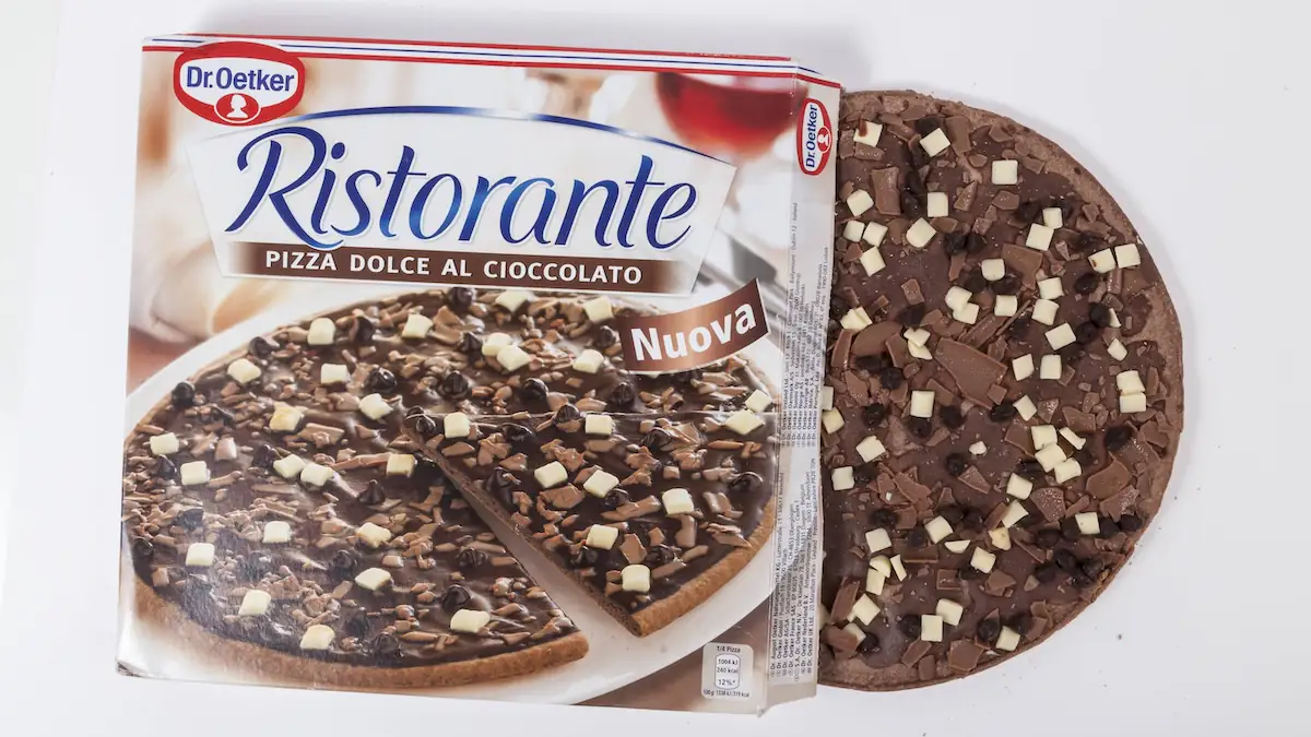 Schoko-Pizza von Dr. Oetker