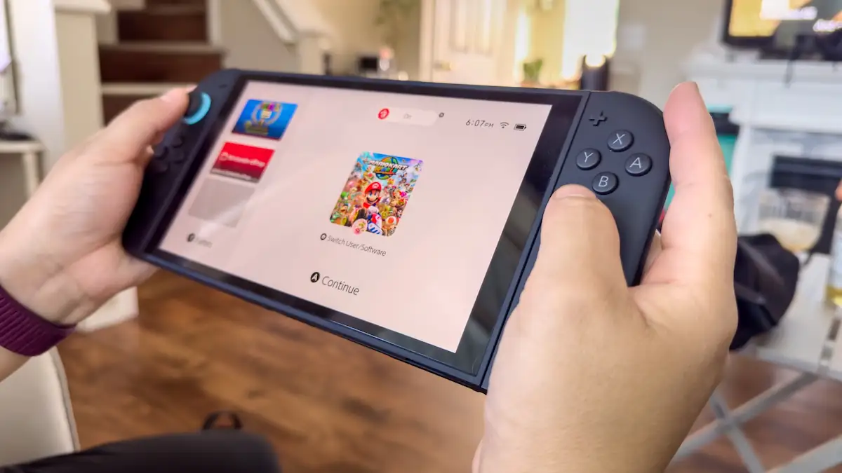 Nintendo Switch 2 in Benutzung