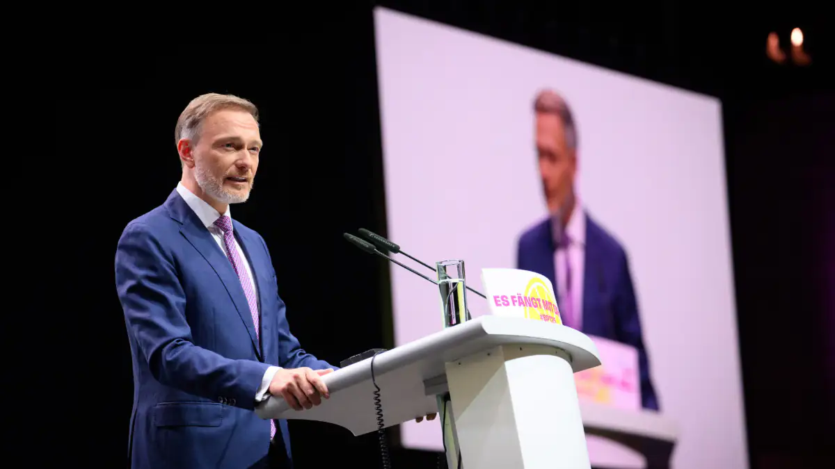 Christian Lindner beim FDP-Parteitag