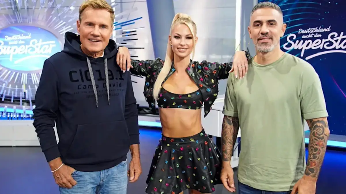 Die DSDS-Jury 2026 mit Dieter Bohlen, Bushido und Isi Glück