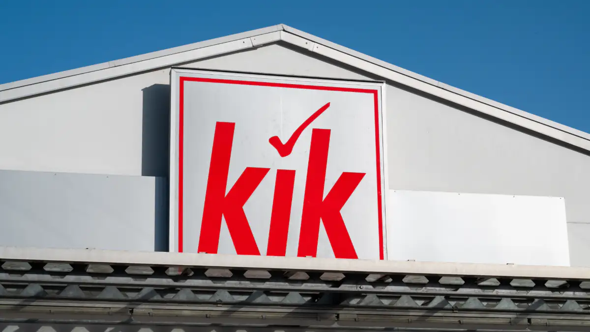 Kik-Logo an einer Filiale