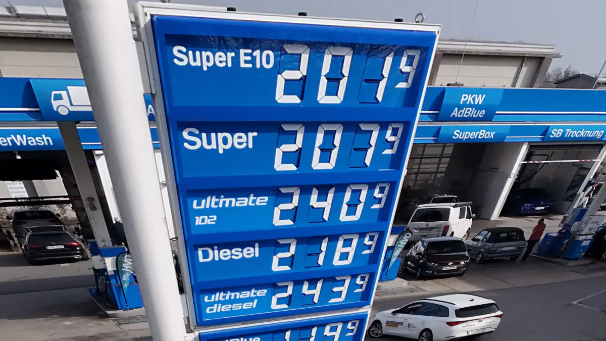 Hohe Spritpreise an der Aral Tankstelle