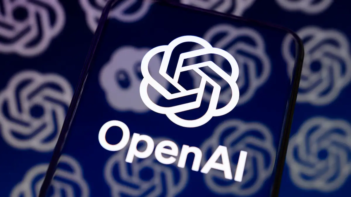 Logo von OpenAI, dessen CEO Sam Altman ist