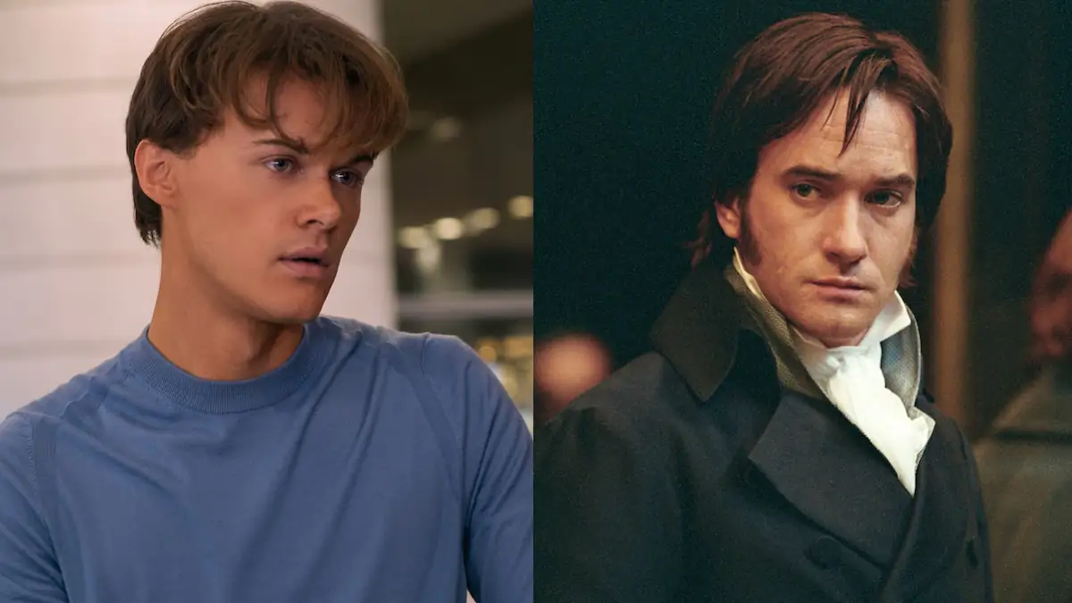 Yearning Man: Collage zeigt links Conrad aus „The Summer I Turned Pretty“ und rechts Mr. Darcy aus „Stolz und Vorurteil“ (2005)