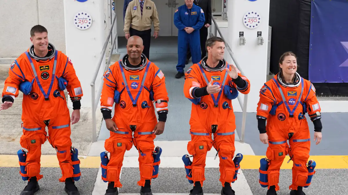 Artemis 2: Die Crew kurz vor dem Start zum Mond