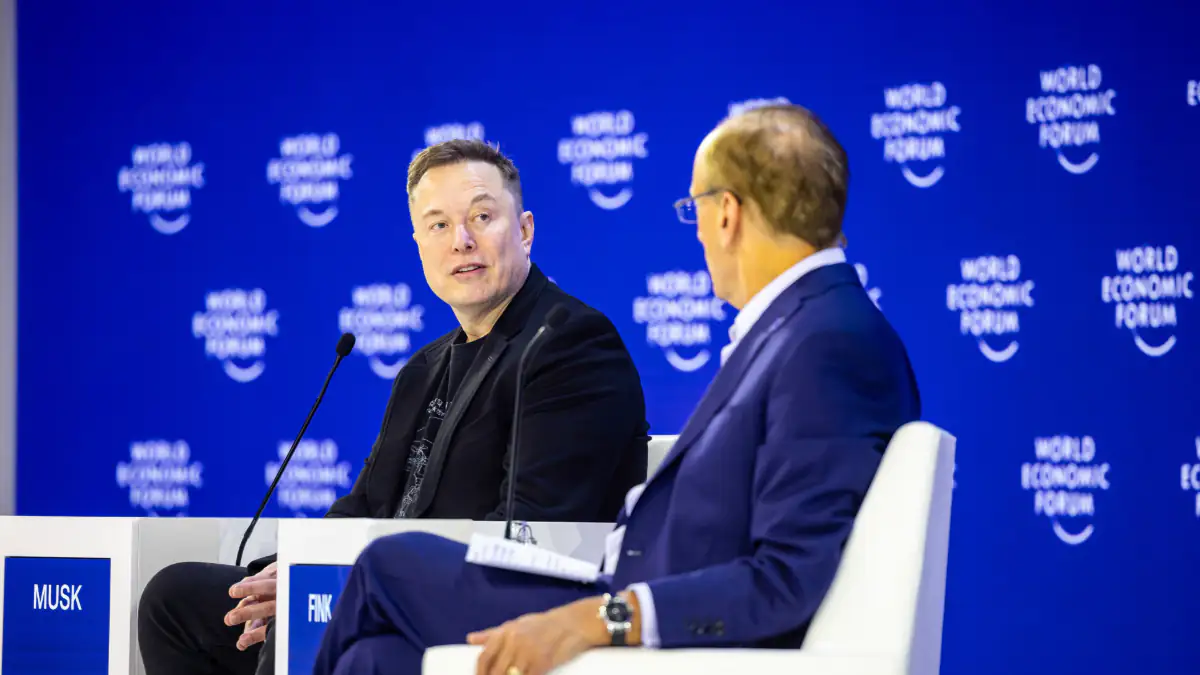 Elon Musk beim Weltwirtschaftsforum