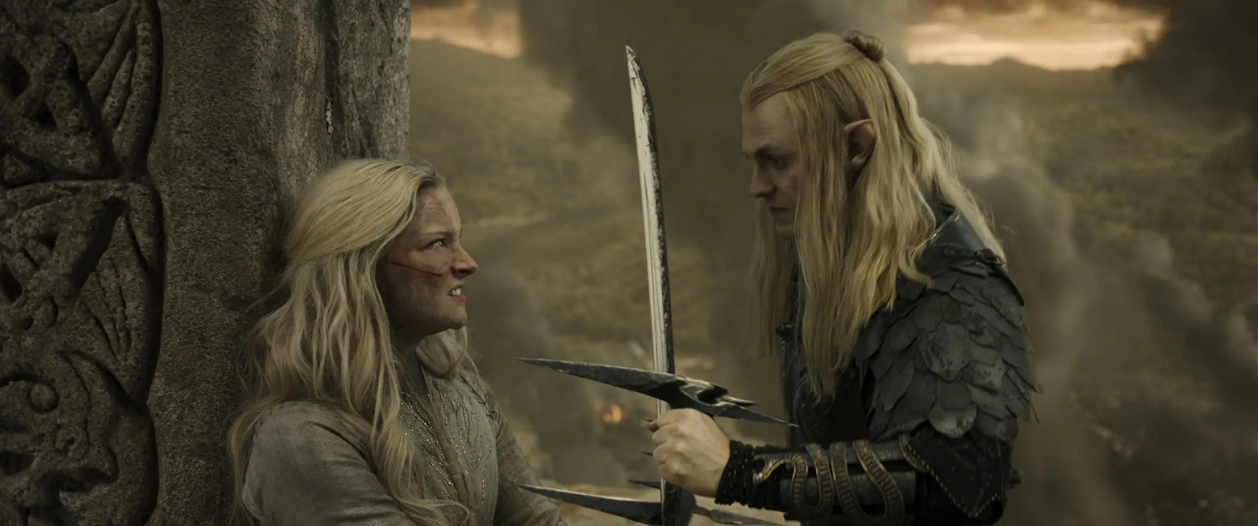 „Die Ringe der Macht Galadriel und Sauron