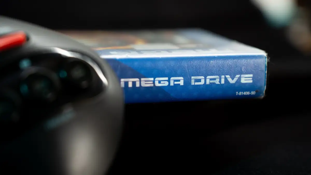 Videospiel für den Sega Mega Drive mit dem Schriftzug „Mega Drive“