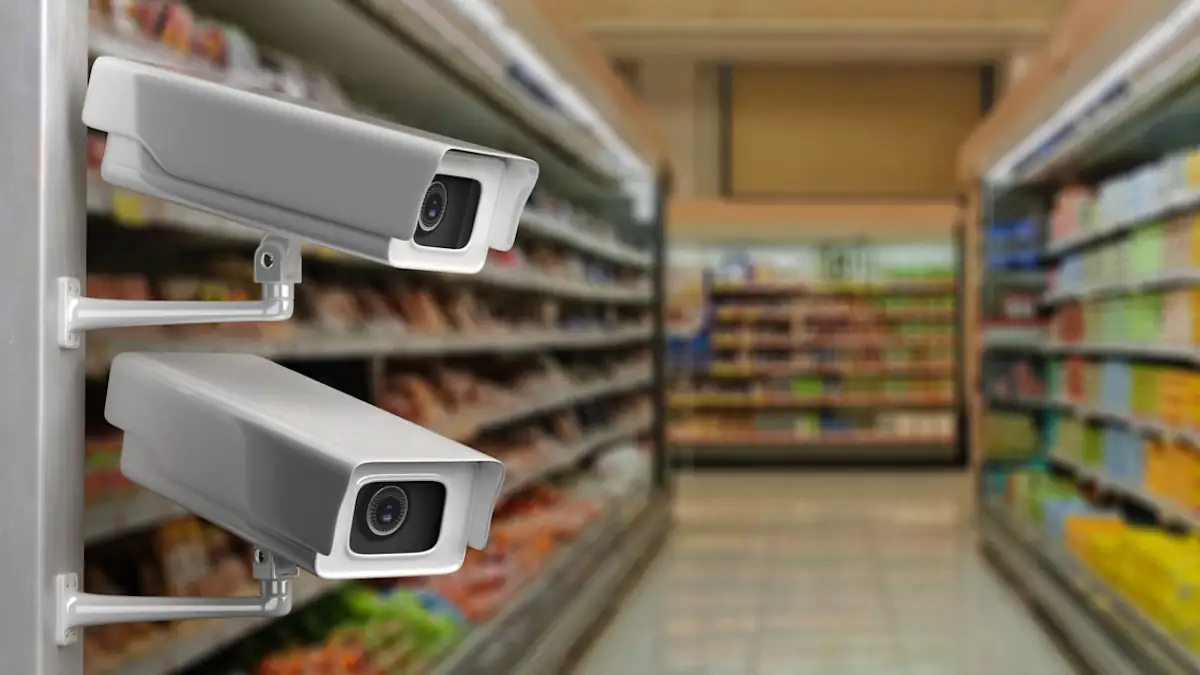 Diebstahl im Supermarkt: Überwachungskameras im Laden