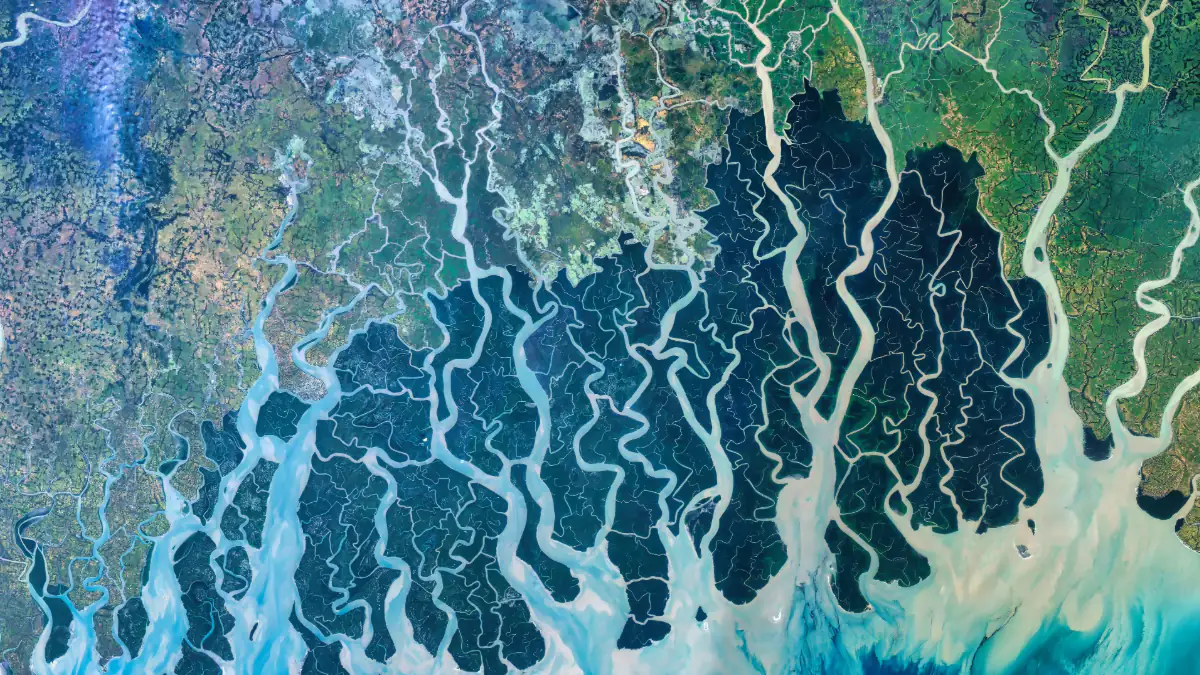 Neues NASA-Tool: Die Erde aus dem All, blaue Landschaft und Gewässer