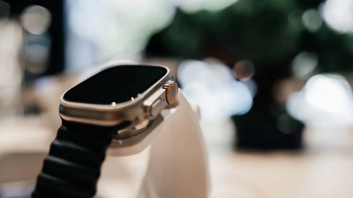 Nahaufnahme einer Apple Watch Ultra
