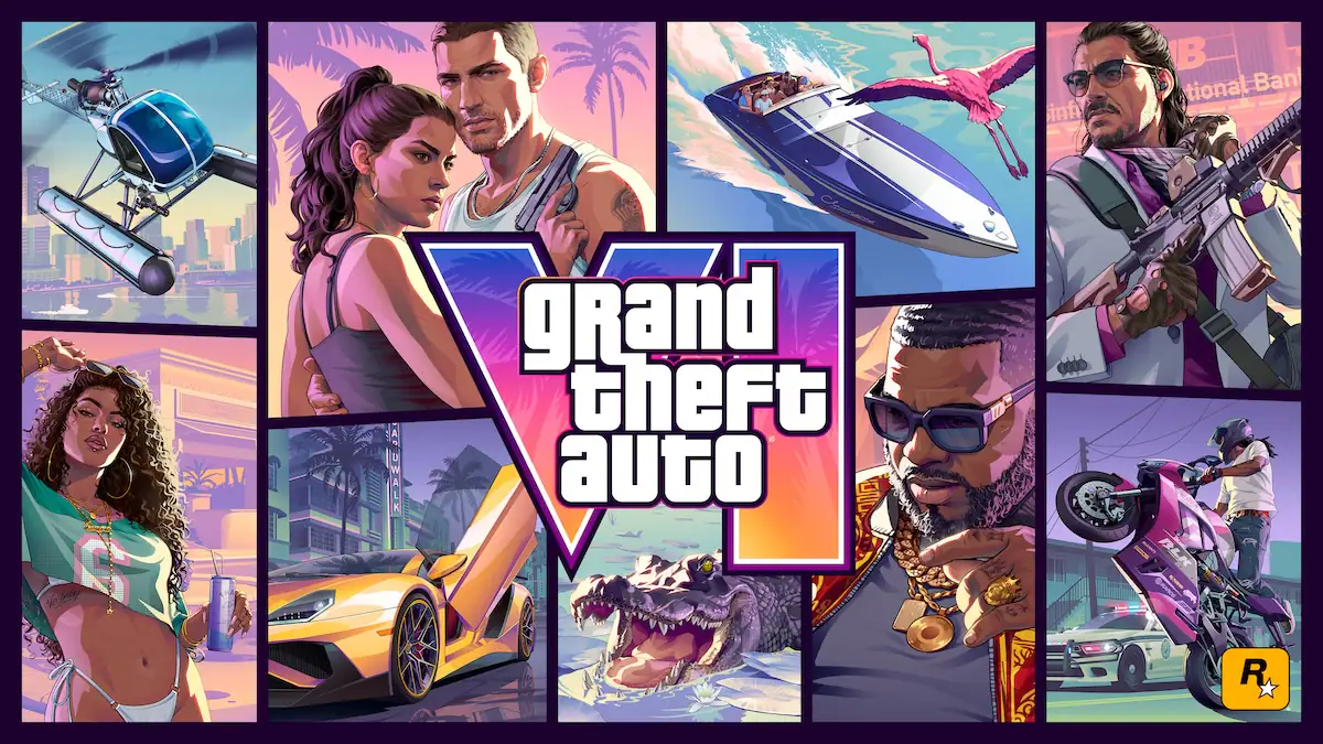 Offizielles Artwork zu „GTA 6“ mit Schrifzug