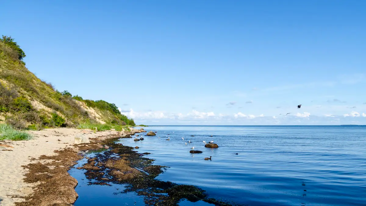 Am Südstrand des Ostseebades Göhren/Rügen