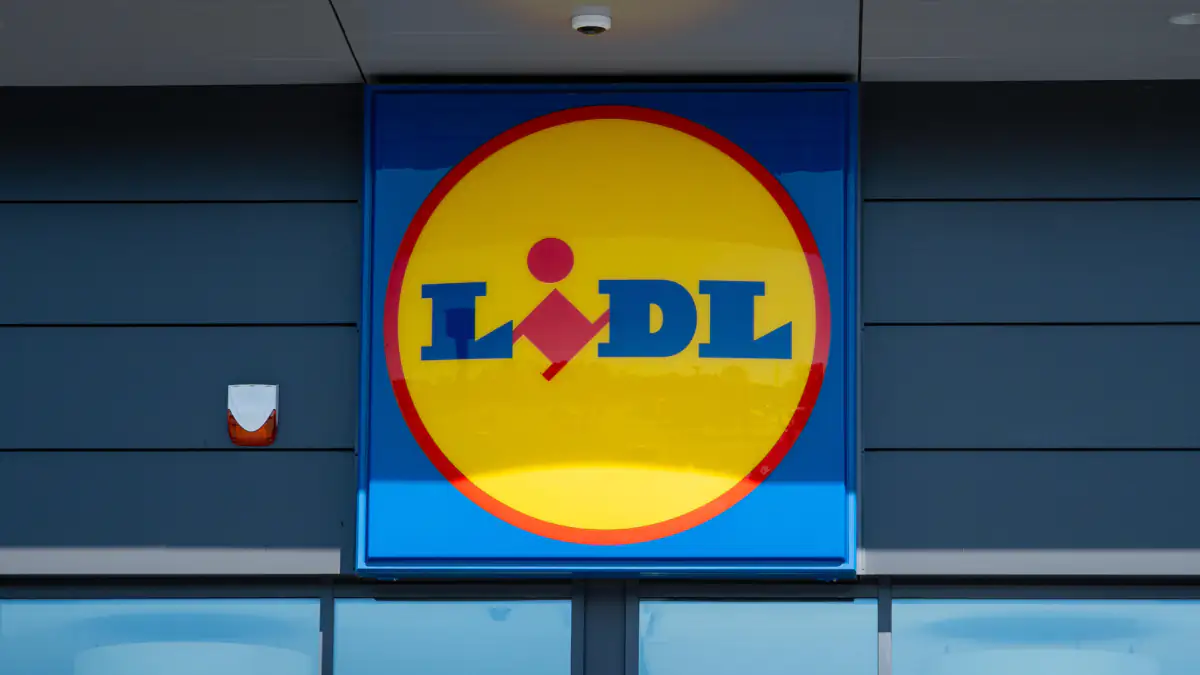 Der Discounter Lidl mit dem Logo