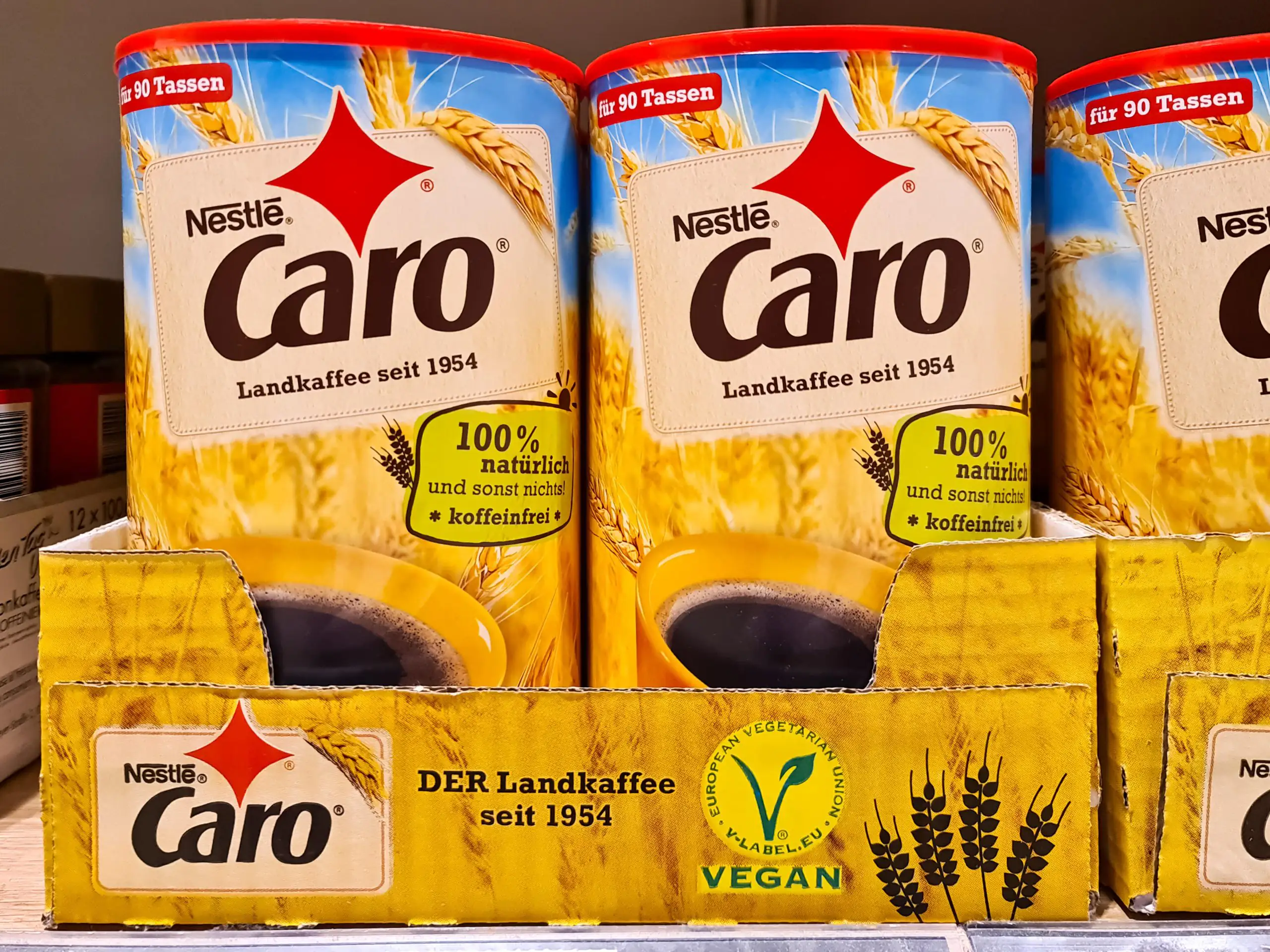 Muckefuck: Mehrere Packungen Caro Kaffee im Supermarkt