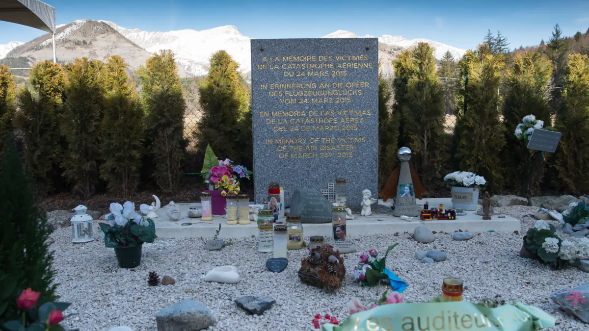 Gedenkstätte zum Germanwings-Absturz 2015