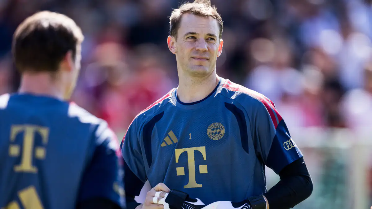 Manuel Neuer auf dem Fußballplatz