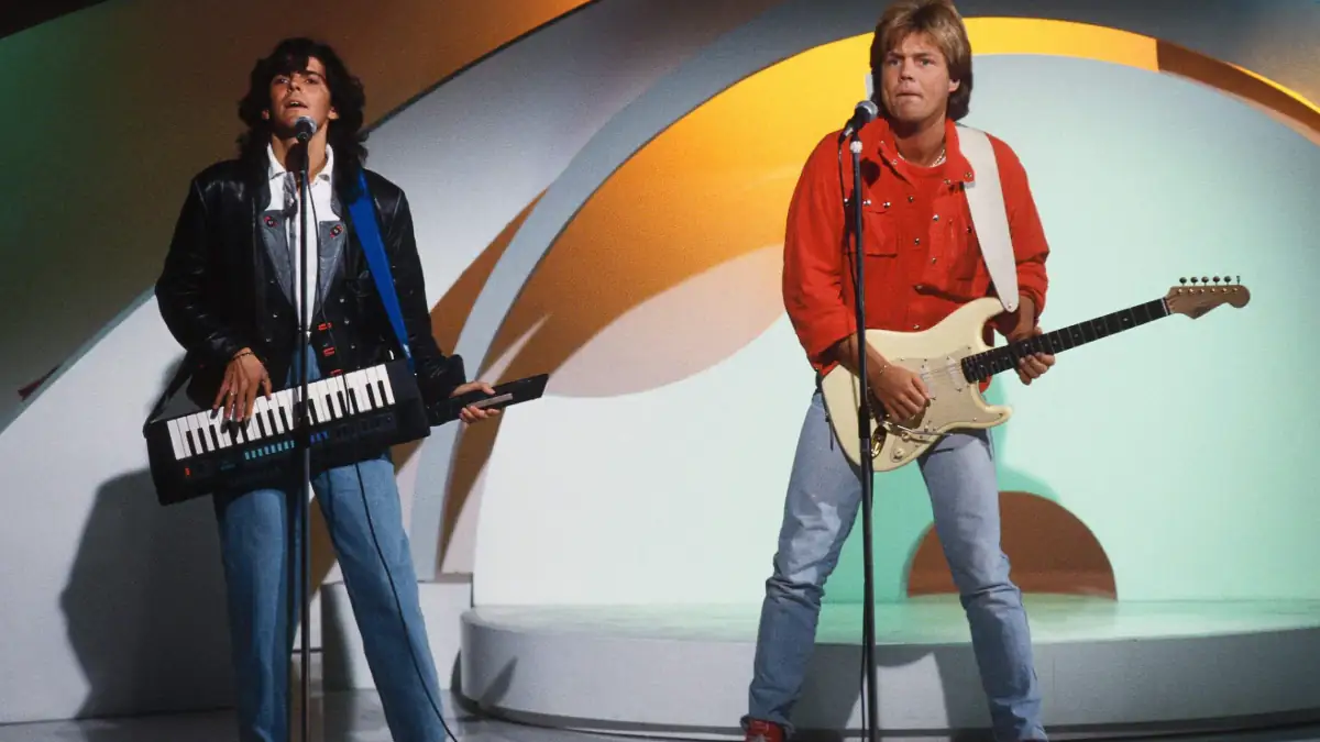 Dieter Bohlen und Thomas Anders bei einem Auftritt von Modern Talking