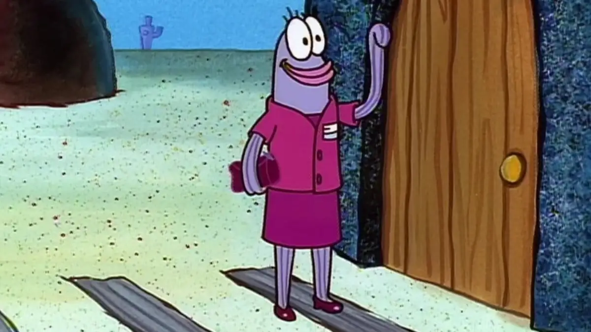 Immobilienmaklerin Janet in der Serie Spongebob