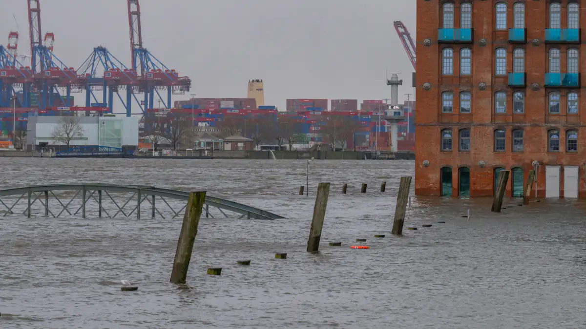 Überschwemmung in Hamburg