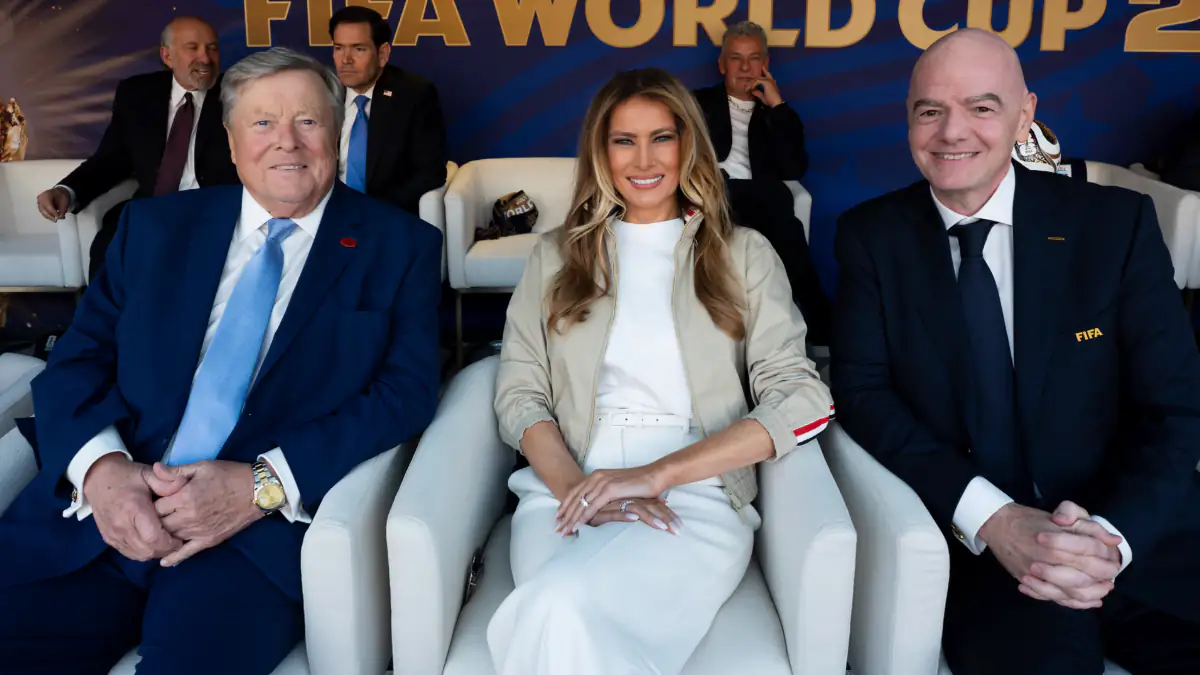 Melania Trump und FIFA-Chef Gianni Infantino