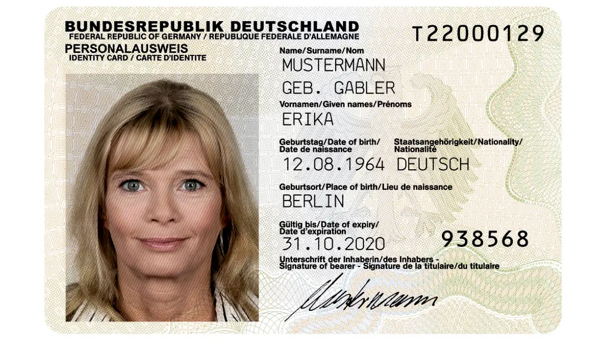 2010 Mustermann 1997 Personalausweis