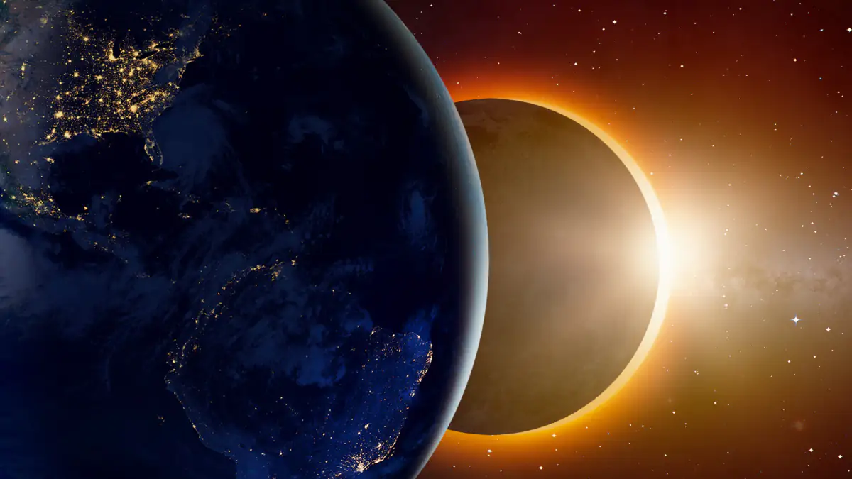 Sonnenfinsternis aus dem All