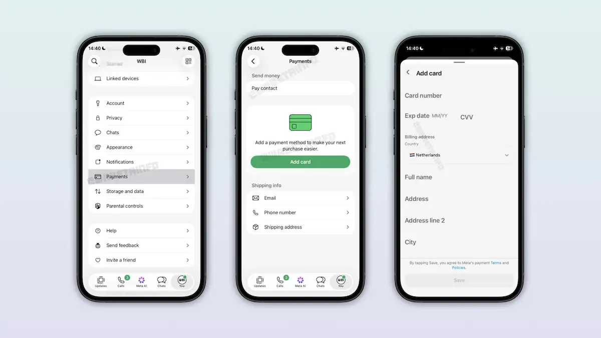 WhatsApp Payments Screenshots