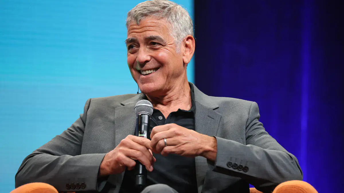 George Clooney bei einem Interview
